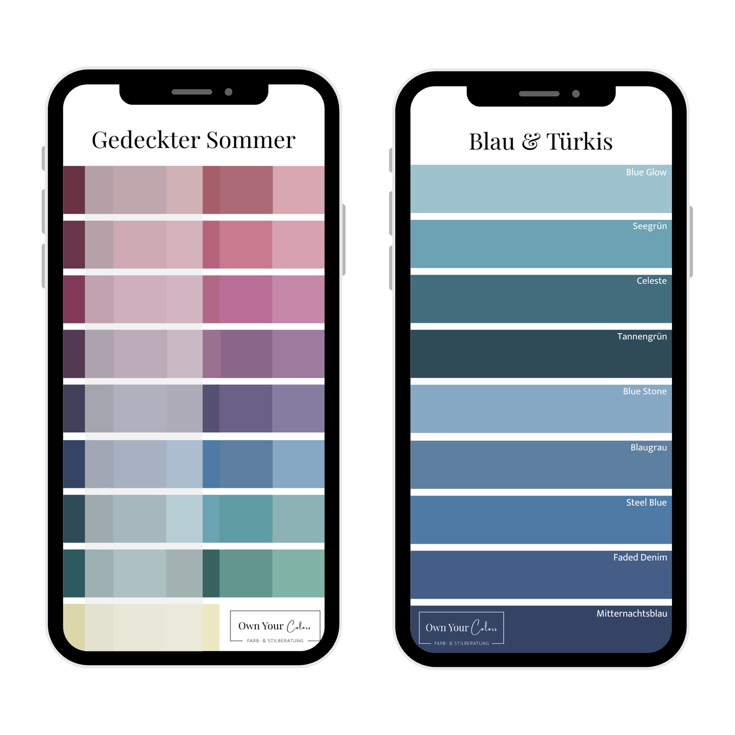 Shopping-Farbpalette (digital)