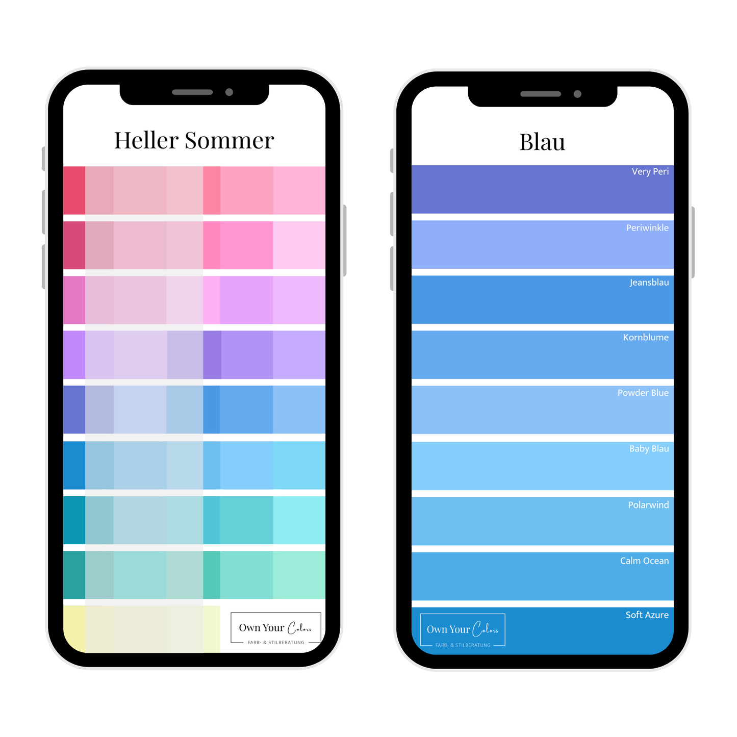 Shopping-Farbpalette (digital)