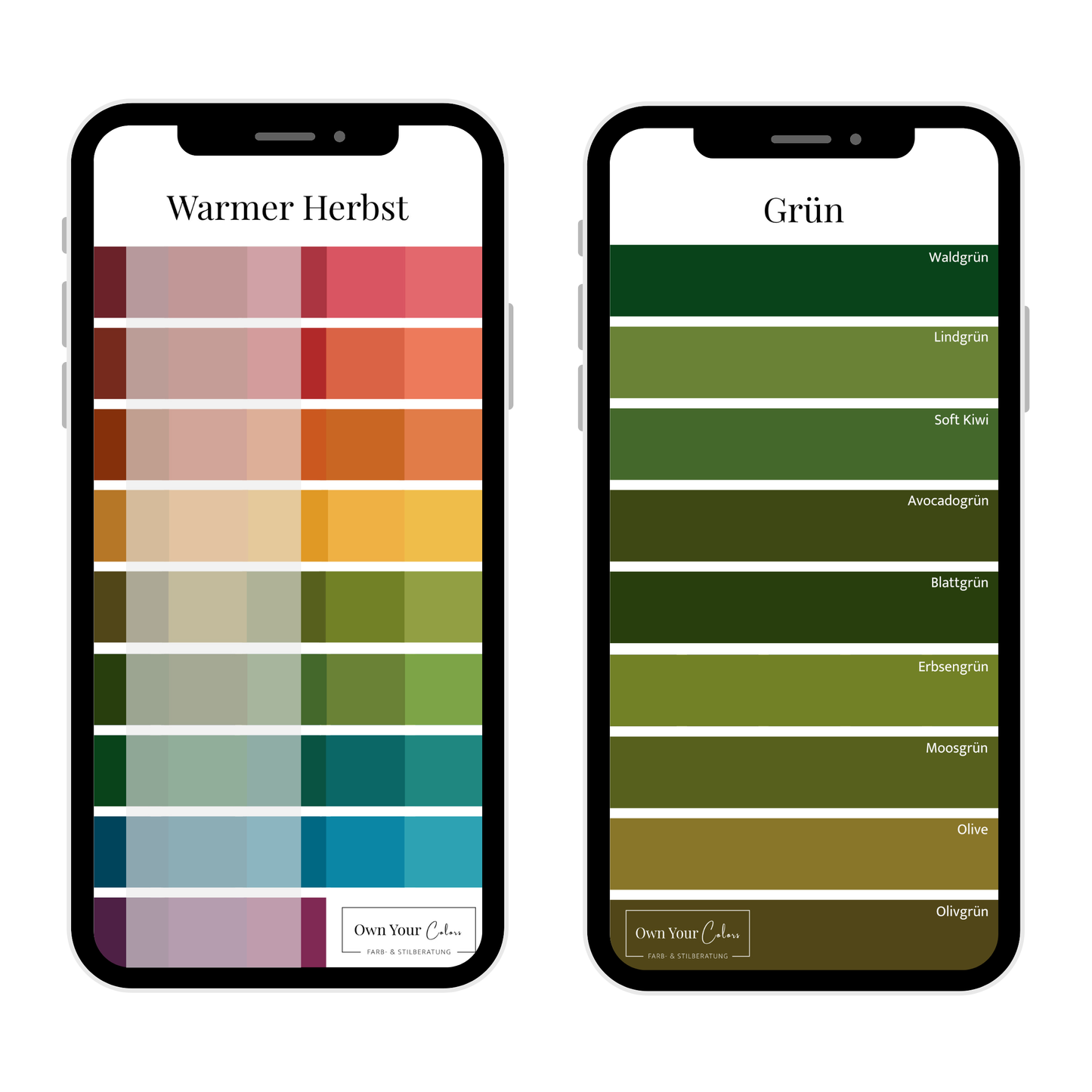 Shopping-Farbpalette (digital)