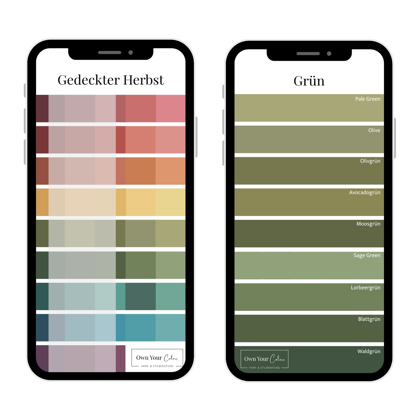Shopping-Farbpalette (digital)