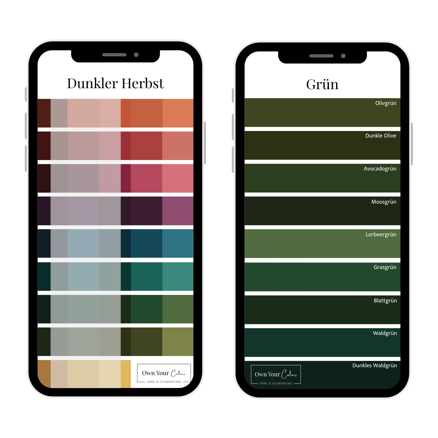 Shopping-Farbpalette (digital)