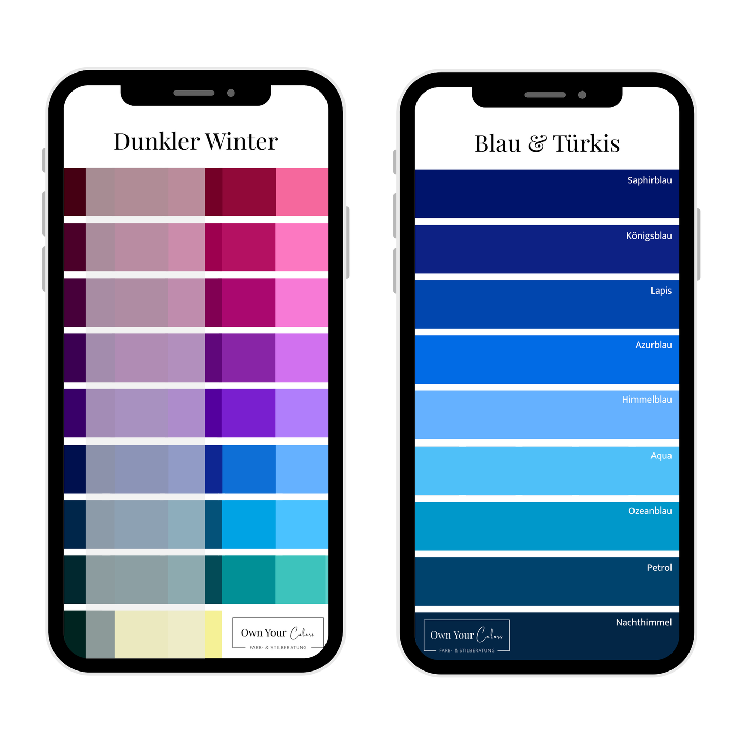 Shopping-Farbpalette (digital)
